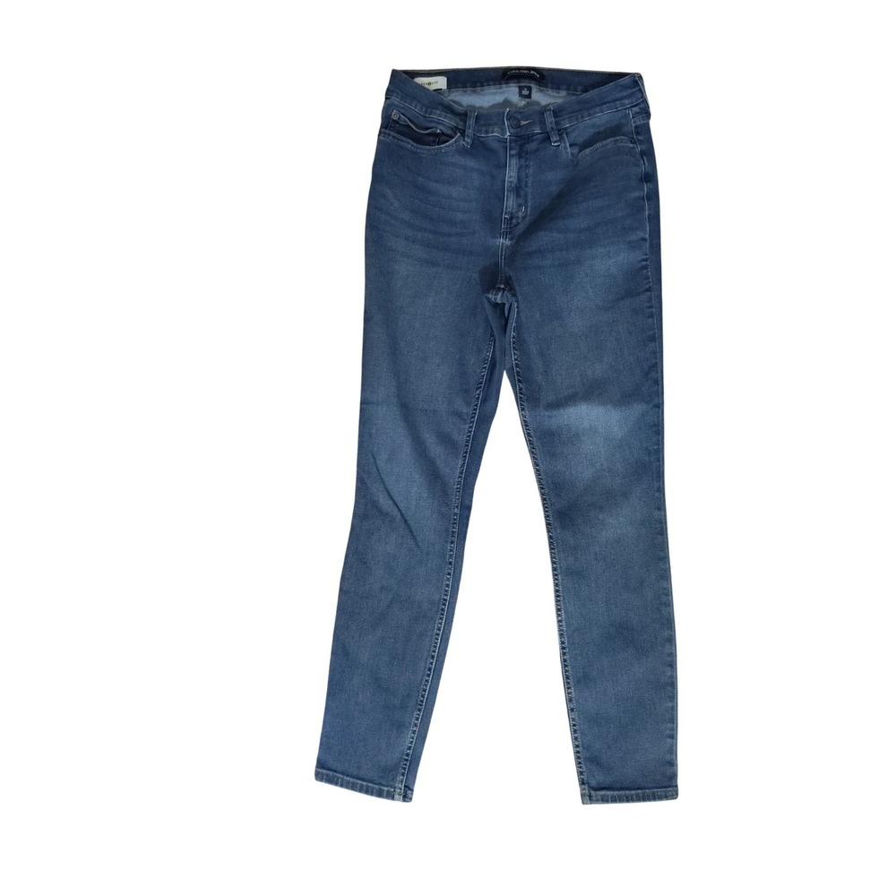 Calvin Klein Jeans Womens Size 10 Medium Wash Repreve Skinny Denim Blue Pants